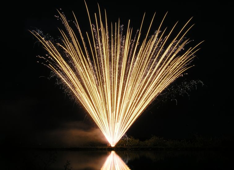 wedding firework display in cumbria